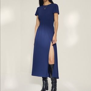 Crew Neck Midi Dress